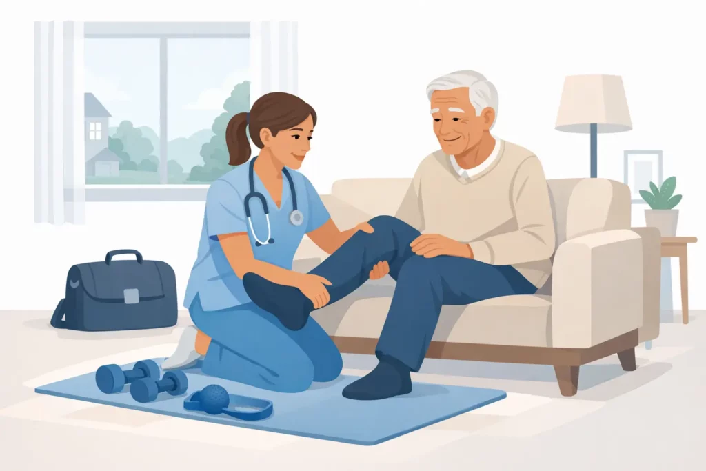Home Visit Physiotherapy for Elderly Patients
